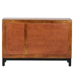 Buttercup Farm Parquet 120 Cm Sideboard - Mango Wood/iron - L40 X W120 X H80 Cm - Pp Finish - thumbnail 4