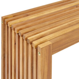 Wyld And Coco Luxegarden Acacia Solid Wood Garden Dining Table 150 X 35 Cm Light Oil Finish 4-Seater Indoor Outdoor - thumbnail 5