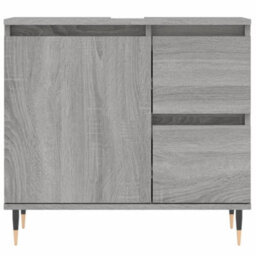 Berkfield Bathroom Cabinet Grey Sonoma 65X33X60 Cm Engineered Wood - thumbnail 5