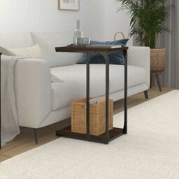 Berkfield Industrial Side Table Brown Oak 40X30X60 Cm Engineered Wood - thumbnail 3