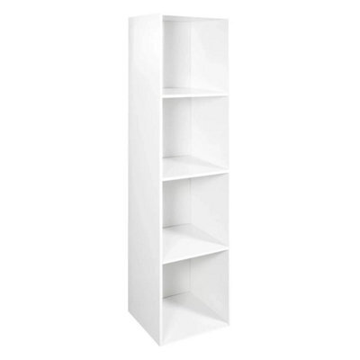 4 Cube Storage Unit Bookcase Wooden Storage Cabinets Book Shelf Display Unit - image 1