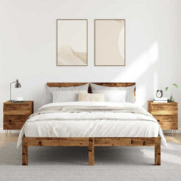 Berkfield Bedside Cabinets 2 Pcs Old Wood 40X35X50 Cm Engineered Wood - thumbnail 3