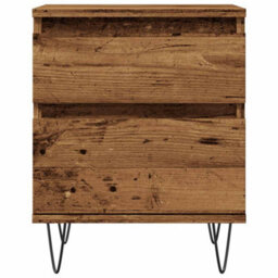 Berkfield Bedside Cabinets 2 Pcs Old Wood 40X35X50 Cm Engineered Wood - thumbnail 5