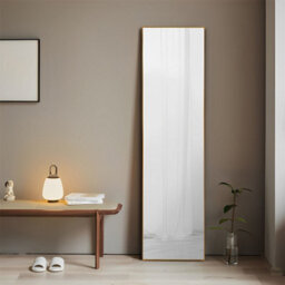 Living And Home Modern Home Bedroom Gold Wall-Mounted Floor-Standing Dual-Use Full-Length Mirror 40Cm W X 30Cm D X 150Cm H - thumbnail 2