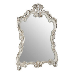 Orsina Champagne Decorative Swirl Design Wall Mirror,distinctive Mirror With Cartouche Frame,perfect For Gifting - thumbnail 2