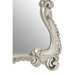 Orsina Champagne Decorative Swirl Design Wall Mirror,distinctive Mirror With Cartouche Frame,perfect For Gifting - thumbnail 4