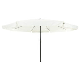 Walplus Garden Parasol White, Black 395 X 395 X 245 Cm Polyester, Steel - thumbnail 4