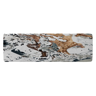 Benjamin Tate Design Bronze Marble Runner Special Soft Home Rug - image 1