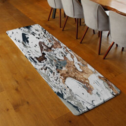 Benjamin Tate Design Bronze Marble Runner Special Soft Home Rug - thumbnail 2