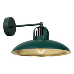 Milagro Wall Lamp Felix Green/gold 1Xe27 - thumbnail 1