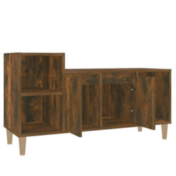 Berkfield Tv Cabinet Smoked Oak 100X35X55 Cm Engineered Wood - thumbnail 6