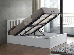 Rest Relax Manhattan White Wooden Ottoman Bed - thumbnail 2