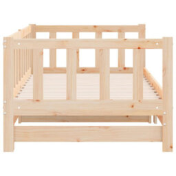 Berkfield Day Bed With Trundle Without Mattress 90X200 Cm Solid Wood - thumbnail 7