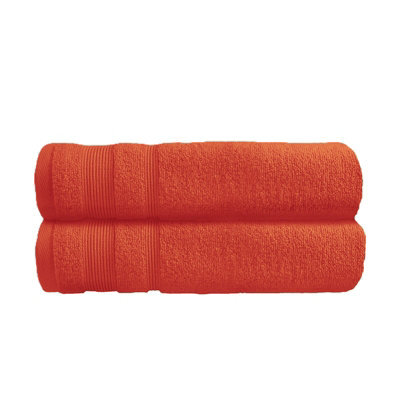 Allure Bath Fashions Luxury Zero Twist Egyptian Cotton Bath Towels Pack Of 2 - Terracotta - image 1