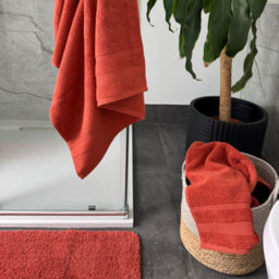 Allure Bath Fashions Luxury Zero Twist Egyptian Cotton Bath Towels Pack Of 2 - Terracotta - thumbnail 3