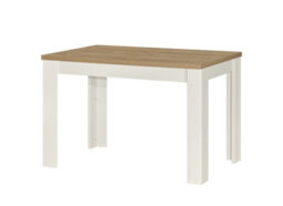 Birlea Highgate Dining Table & Bench Set Cream & Oak - thumbnail 6