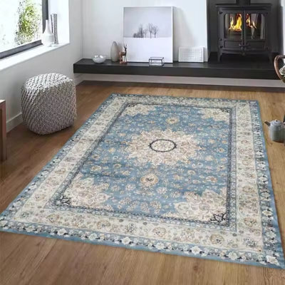 Washable Area Rug 120X180Cm , Anti Slip Carpet For Living Room And Bedroom - image 1