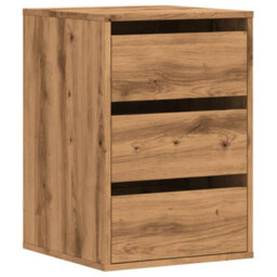 Berkfield Corner Chest Of Drawers Artisian Oak 40X41X58 Cm Engineered Wood - thumbnail 2