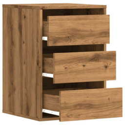 Berkfield Corner Chest Of Drawers Artisian Oak 40X41X58 Cm Engineered Wood - thumbnail 5