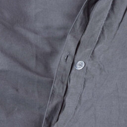 Homescapes Dark Grey Linen Duvet Cover Set, King - thumbnail 4