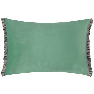 Wylder Tilly Velvet Polyester Filled Cushion, Sage/grey, 40 X 60Cm - image 1