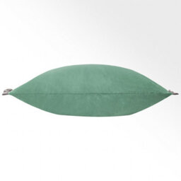Wylder Tilly Velvet Polyester Filled Cushion, Sage/grey, 40 X 60Cm - thumbnail 3