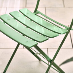 Furniturebox Cabo Garden Bistro Set, 2 Seat Metal Garden Table & Chairs Bistro Table Set, Balcony Outdoor Patio Bistro Set - Green - thumbnail 5