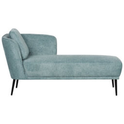 Beliani Left-Hand Chaise Longue Artheze Fabric Blue - thumbnail 1