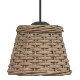 Walplus Ceiling Lamp Shade Brown 15X12 Cm Wicker - thumbnail 4
