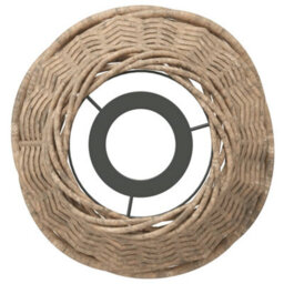 Walplus Ceiling Lamp Shade Brown 15X12 Cm Wicker - thumbnail 5