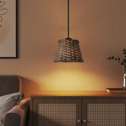 Walplus Ceiling Lamp Shade Brown 15X12 Cm Wicker - thumbnail 3