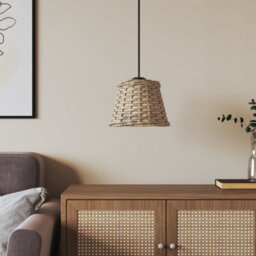 Walplus Ceiling Lamp Shade Brown 15X12 Cm Wicker - thumbnail 1