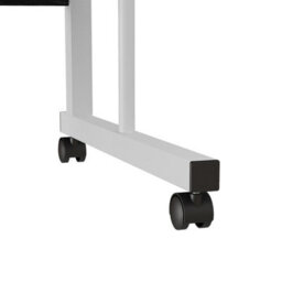 Living And Home Black Brushed Household Height Adjustable Movable Bedside Table 60Cm W X 40Cm D - thumbnail 6