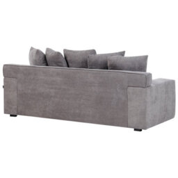 Beliani Sofa 3 Seater Viskan Corduroy Dark Grey - thumbnail 6