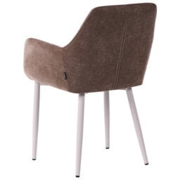 Beliani Set Of 2 Dining Chairs Wellston Fabric Brown - thumbnail 6