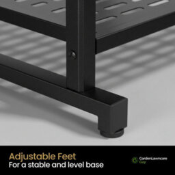 Metal Garden Tool Storage Rack With Hooks, Garden Lawncare Guy - thumbnail 4