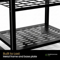 Metal Garden Tool Storage Rack With Hooks, Garden Lawncare Guy - thumbnail 6