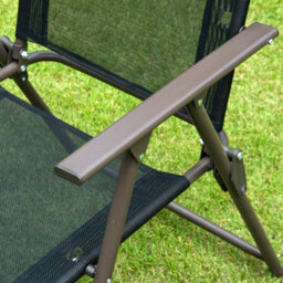 Outsunny 6Pc Garden Dining Set Outdoor Furniture Folding Chairs Table Parasol - thumbnail 9