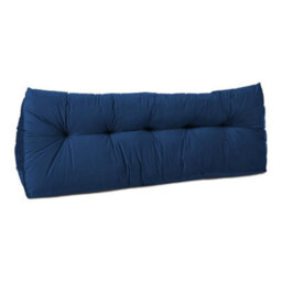 Lancashire Textiles Luxury Velvet Double Bed Triangular Wedge Bedroom Headboard Peacock Cushion 20 X 50 X 135Cm - thumbnail 1