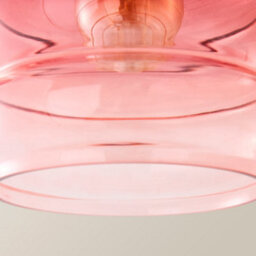 Valuelights Giselle Ombre Berry Glass Easy Fit Ceiling Light Lamp Shade - thumbnail 5