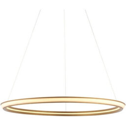 Loops Hanging Ceiling Pendant Light - Satin Gold Paint & White Silicone - 41W Led (Smd 2835) Warm White