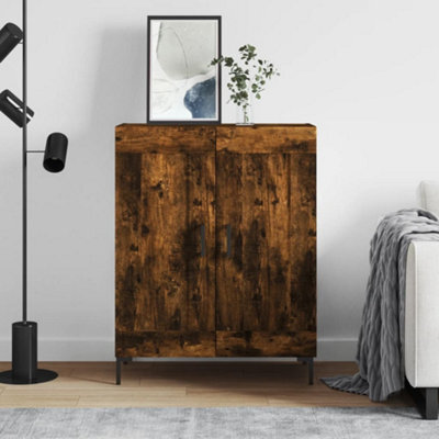 Berkfield Sideboard Smoked Oak 69.5X34X90 Cm Engineered Wood - image 1