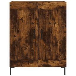 Berkfield Sideboard Smoked Oak 69.5X34X90 Cm Engineered Wood - thumbnail 5