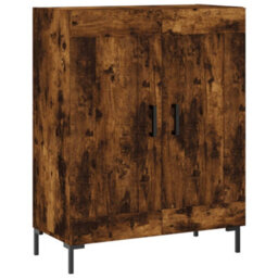 Berkfield Sideboard Smoked Oak 69.5X34X90 Cm Engineered Wood - thumbnail 2