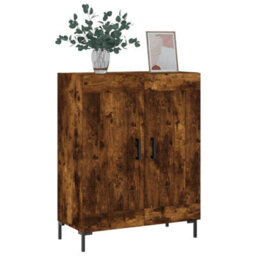 Berkfield Sideboard Smoked Oak 69.5X34X90 Cm Engineered Wood - thumbnail 3