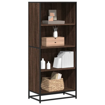 Berkfield Bookcase Brown Oak 60X35X139 Cm Engineered Wood - image 1