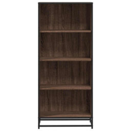 Berkfield Bookcase Brown Oak 60X35X139 Cm Engineered Wood - thumbnail 4