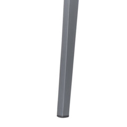 Beliani Garden Dining Table Mileto 140 Cm 80 Cm Glass Grey - thumbnail 7