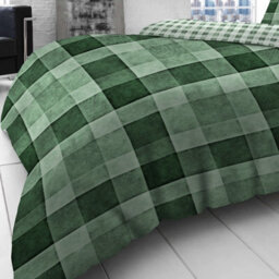 Gc Gaveno Cavailia Denimium Green Duvet Cover Bedding Set Super King Size 3Pc With Reversible Printed Quilt Cover - thumbnail 3
