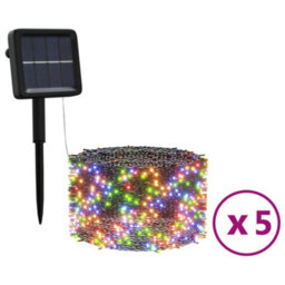 Berkfield Decorative Solar Fairy Lights 5 Pcs 5X200 Led Colourful Indoor Outdoor - thumbnail 1